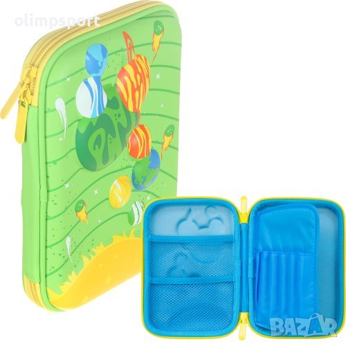 Несесер ученически шит , с 1 цип и релефна картинка. Несесерът има 1 самостоятелно отделение, затвар, снимка 1