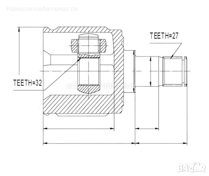 Предно дясно вътрешно каре 44310S10A00 NPWHD008 Honda, снимка 1