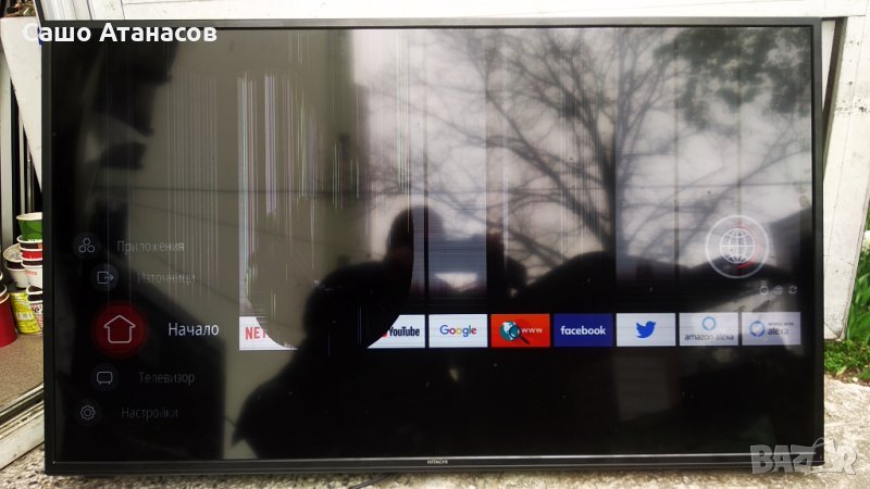 HITACHI 43HK5600 със счупена матрица , 17IPS72 , 17MB230 , 17WFM21 , VES430QNDB-2D-N41, снимка 1