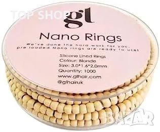 Нови Руси нано пръстени за удължаване на коса, 1000 броя жени прическа, снимка 1