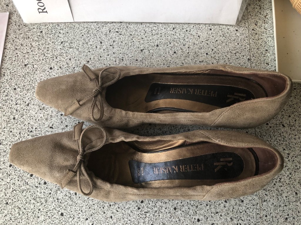 Дамски обувки естествен велур Peter Kaiser в Дамски обувки на ток