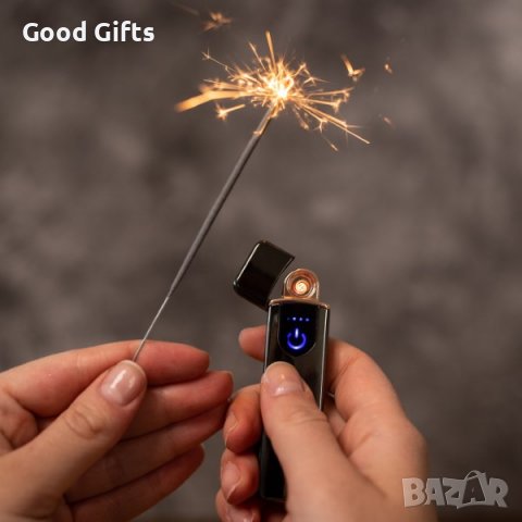 Луксозна Тъч USB запалка за цигари, снимка 4 - Запалки - 39306156