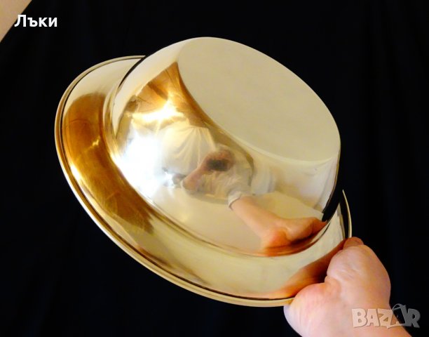 Бронзова салатиера,фруктиера 580 гр.,3 литра., снимка 4 - Антикварни и старинни предмети - 26693953