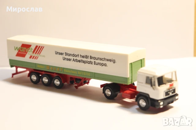 HERPA H0 1/87 MAN ВЛЕКАЧ KАМИОН МОДЕЛ TIR, снимка 4 - Колекции - 51074020