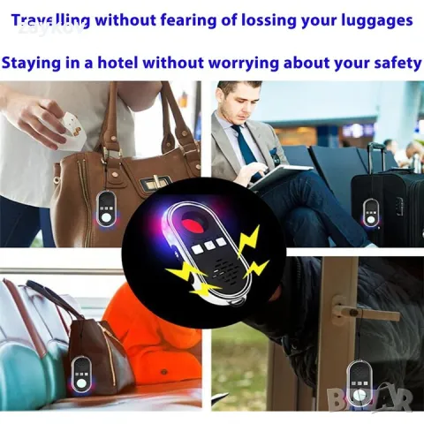 Детектор за скрита камера, Mini LED, бяло/черно, снимка 4 - Друга електроника - 48043354