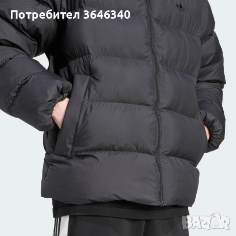 ADIDAS ORIGINALS зимно яке „Tonal Hooded Puffer“ – черно, снимка 5 - Якета - 53205880