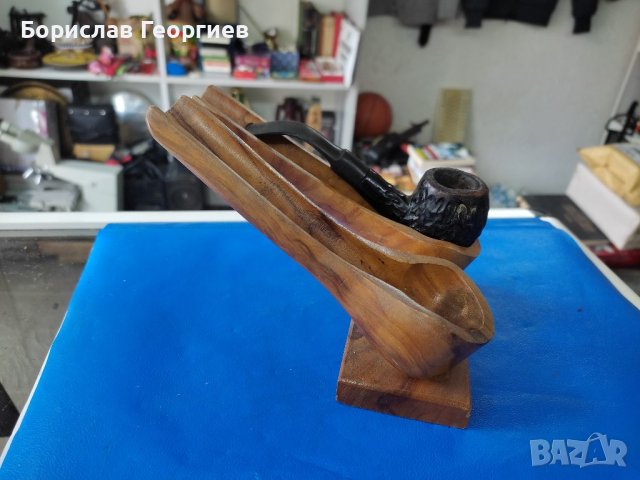 Лула за тютюн real briar заедно със стойка за две лули, снимка 3 - Лули - 40290977
