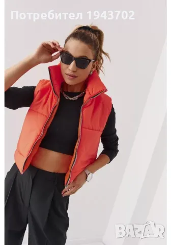 Дамска грейка в оранжев цвят 999230 FASARDI, снимка 2 - Якета - 47766696