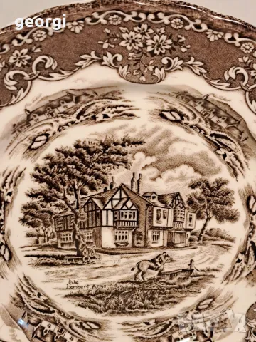 английска порцеланова чиния 25/2, снимка 2 - Чинии - 50050713