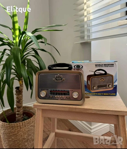 Винтидж радио MEIER MD-1308BT - ретро дизайн с модерни функции, снимка 4 - Радиокасетофони, транзистори - 53558293