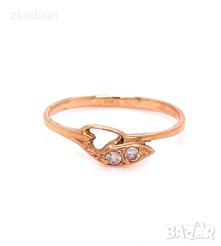 Златен дамски пръстен 1,01гр. размер:53 14кр. проба:585 модел:35501-6