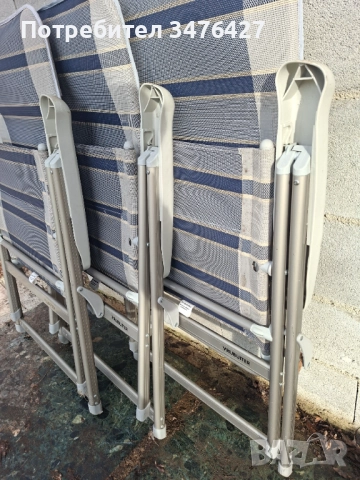 Сгъваеми шезлонг столове , снимка 4 - Столове - 52557969