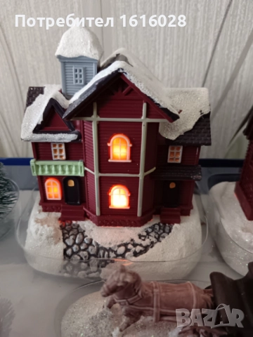 LED светещи селца на MAGIC VILLAGE.с 2 светещи къщички - 17 части., снимка 6 - Декорация за дома - 51572643