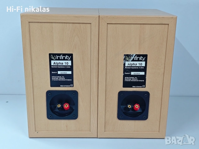 стерео тонколони Hi-Fi букшелф INFINITY Alpha 10, снимка 8 - Тонколони - 53535429