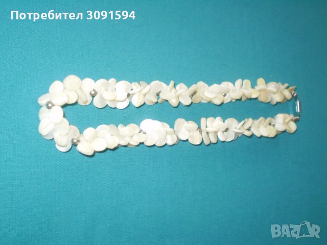 старо дамско колие от седеф ръчно изработено 50 те години, снимка 10 - Антикварни и старинни предмети - 37094578