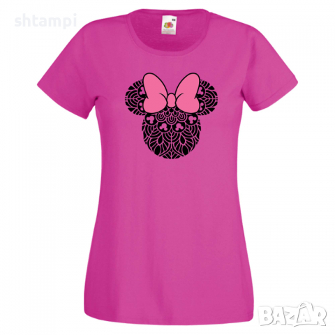 Дамска тениска Minnie Head 5 Подарък,Изненада,Рожден ден,, снимка 7 - Тениски - 36530157