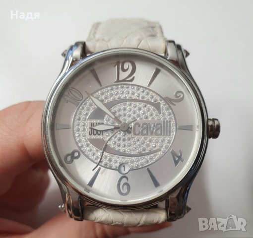 Бял часовник Just Cavalli , снимка 1 - Дамски - 33498968