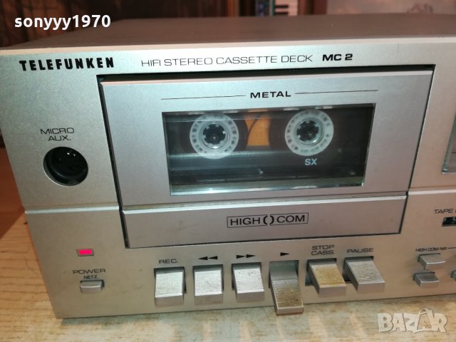 TELEFUNKEN MC2 HIFI DECK-SWISS 0112211229, снимка 8 - Декове - 34990726