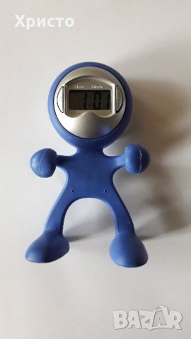 часовник човече, синьо и оранжево, държач на химикалка за маса електронен , снимка 4 - Други - 17095759
