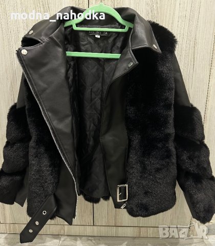 Дамско кожено яке, снимка 5 - Якета - 43644553
