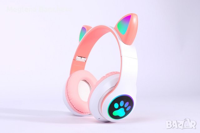 Котешки детски слушалки.Безжични , снимка 18 - Bluetooth слушалки - 43575452