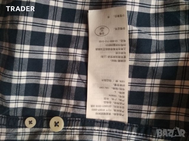 Abercrombie & Fitch, мъжка спортна риза, 100% памук, снимка 14 - Ризи - 19397617