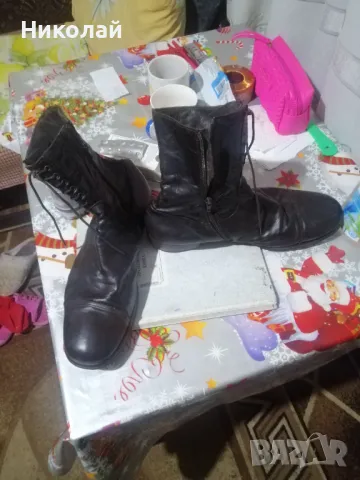 Продавам мъжки кубинки от естествена кожа, снимка 4 - Мъжки боти - 49394511