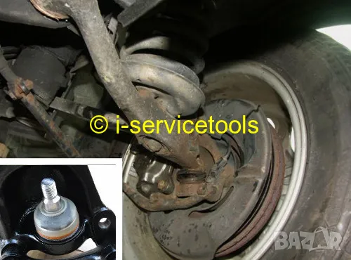 Нов MERCEDES-BENZ тип 116 123 126 ШАРНИРИ на Шенкели Предни Носачи Части Ябълковидни Болтове БАРТЕР, снимка 4 - Части - 49565105