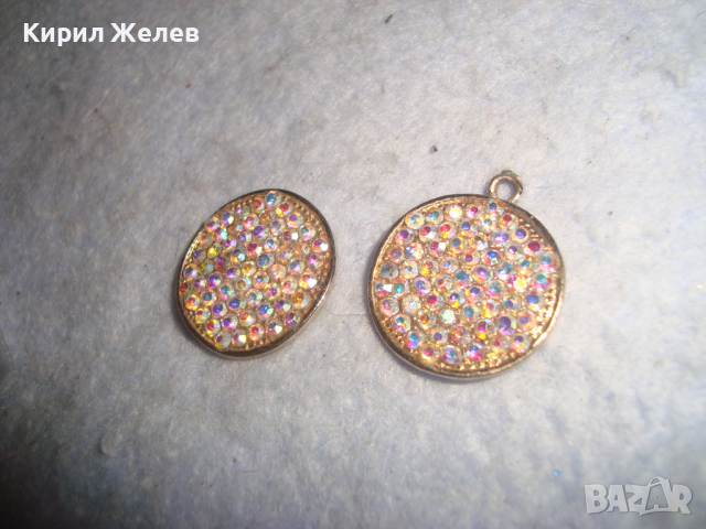 ПОСРЕБРЕНИ АРТ ВИСУЛКИ с ФАСЕТИРАН ЦВЕТЕН КРИСТАЛ - ОБЕЦИ УКРАШЕНИЯ 8646, снимка 4 - Други - 36439192