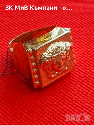 Мъжки златен пръстен 9.2гр 14к 69 размер, снимка 4 - Пръстени - 53495379