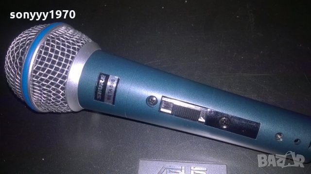 shure beta sm58s-ВОКАЛЕН МИКРОФОН-внос швеицария, снимка 8 - Микрофони - 26579993