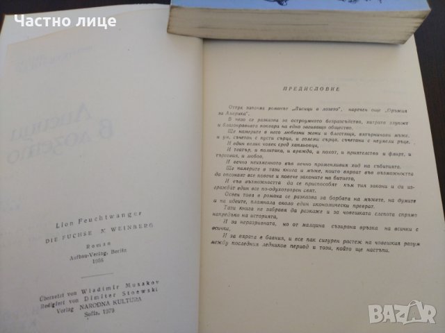 Лисици в лозето, снимка 3 - Художествена литература - 32812386