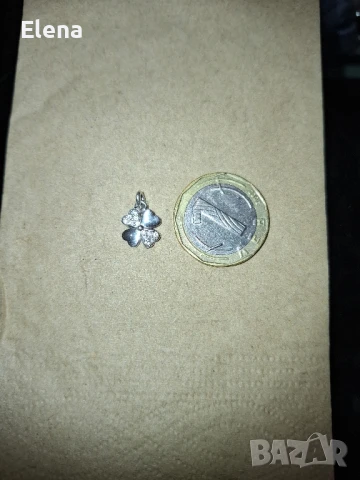 Детелина - Четирилистна , сребро 925, снимка 3 - Колиета, медальони, синджири - 51120985