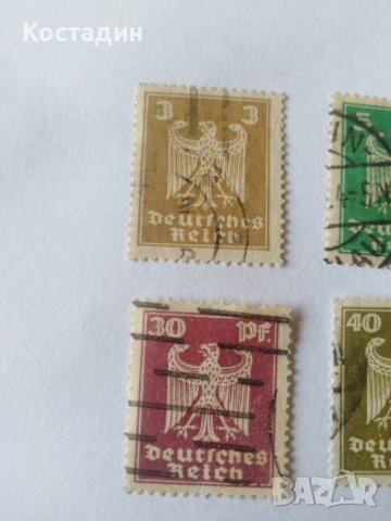 Пощенска марка 7бр-Германия райх 1924, снимка 2 - Филателия - 40020802