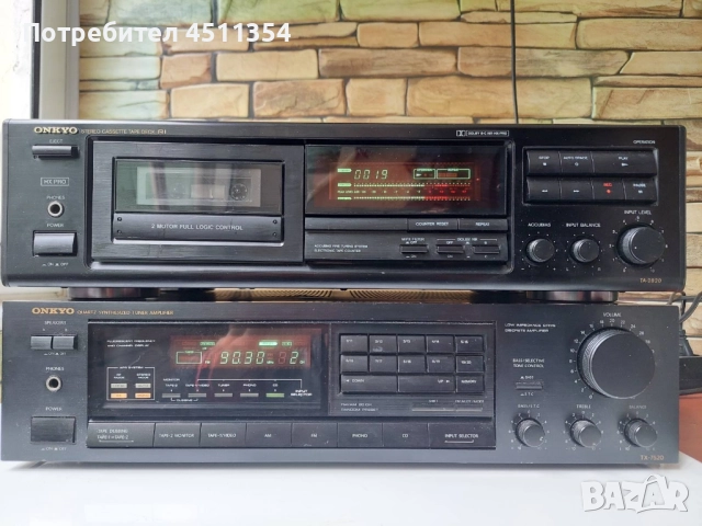 ОNKYO СЕТ  TA7820+TX7520-Made in Japan, снимка 2 - Ресийвъри, усилватели, смесителни пултове - 51943326