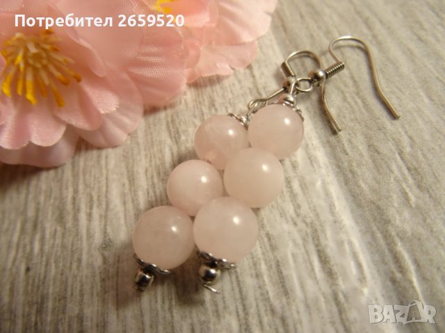 Дамско колие от естествен камък и стомана, снимка 2 - Колиета, медальони, синджири - 39575774