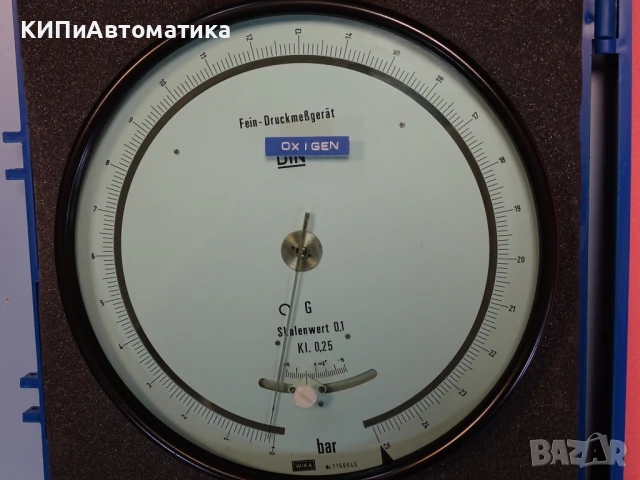 образцов манометър WIKA 341.11.250 (0-25)Bar precision test pressure gauge, снимка 2 - Резервни части за машини - 50505230