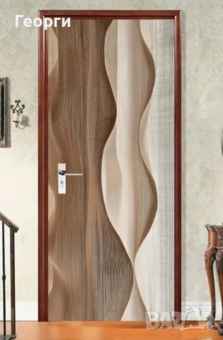 Самозалепващо винилово покритие за обновяване на врата, различни видове