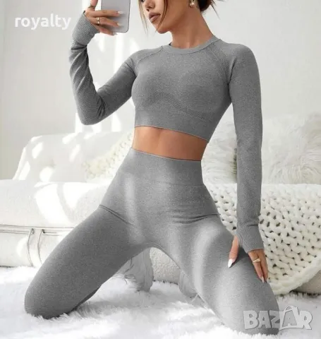 Дамски комплект клин и блуза , снимка 2 - Спортни екипи - 49726328