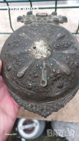 ГОЛЯМА СТАРА СРЕБЪРНА ПАФТА ПАФТИ , снимка 5 - Антикварни и старинни предмети - 50416965