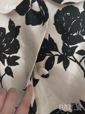 BANANA REPUBLIC 🇺🇸 Original Size L 100% Коприна, снимка 4 - Палта, манта - 51632975