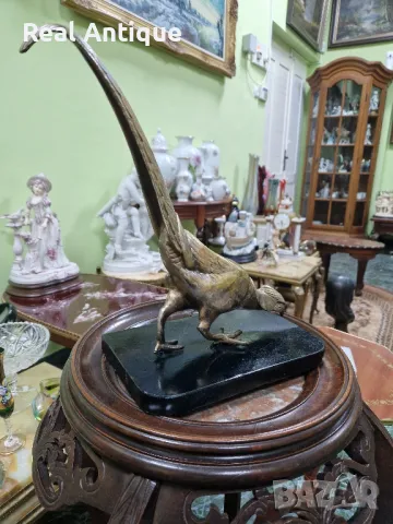 Чудесна антикварна колекционерска френска бронзова фигура статуетка , снимка 4 - Статуетки - 47889716