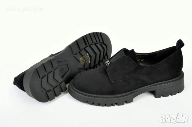 NEW! Ежедневни дамски обувки от еко велур с ластик - Два цвята, снимка 5 - Дамски ежедневни обувки - 51688703