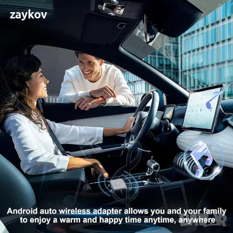 Безжичен CarPlay адаптер, Plug & Play, Android Auto адаптер CarPlay Dongle с USB/Type C, снимка 7 - Аксесоари и консумативи - 47452864