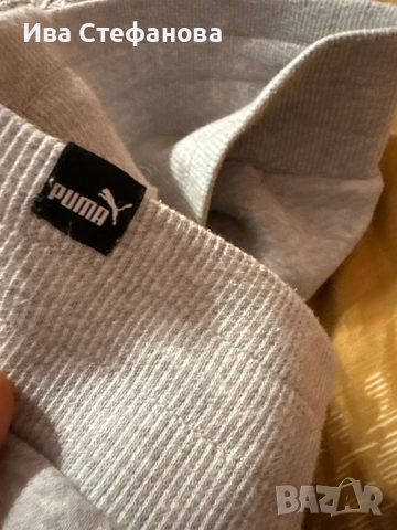 Сиво ватирано 100 % оригинално ново дамско спортно долнище Puma Пума , снимка 3 - Спортни екипи - 52467469