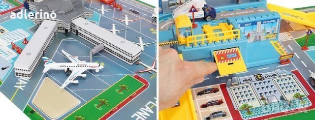 Игра Летище, детска игра летище, авио игра за деца, конструктор летище, снимка 2 - Влакчета, самолети, хеликоптери - 34312756