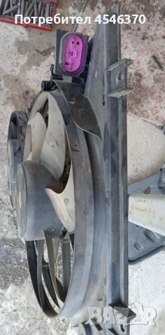 Перки за охлаждане дифузьор за Волксваген Голф 5 1.9 дизел 105к.с 2006г, снимка 3 - Части - 51179372