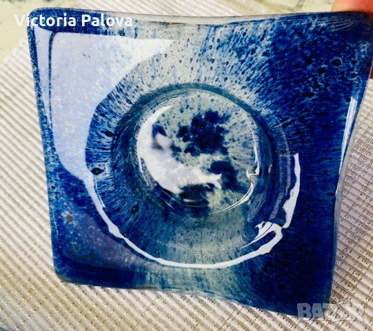 Квадратно плато и пепелник ръчна изработка, снимка 7 - Други - 36957882