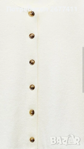 Жилетка Zara кремав цвят, снимка 2 - Жилетки - 53276357