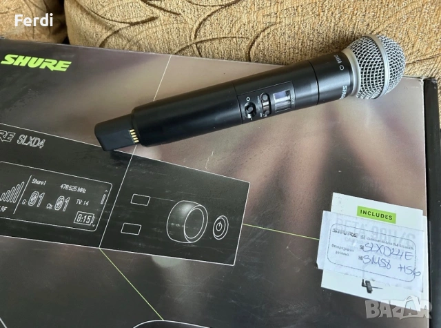 Shure SLXD24  SM58, снимка 2 - Микрофони - 53090065